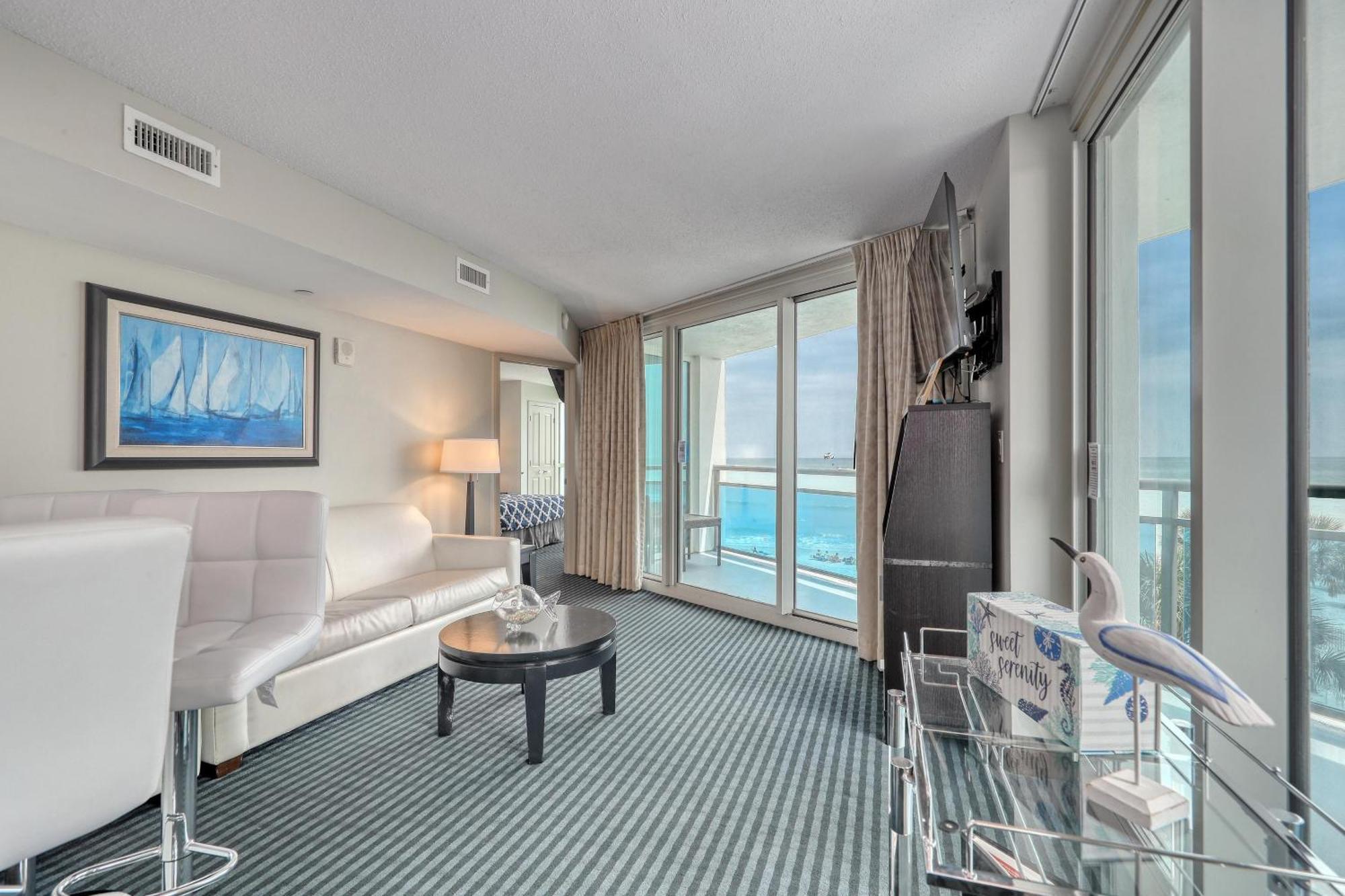 فيلا 107 S Ocean Blvd, 0308 - Ocean Front Sleeps 6 شاطئ ميرتل المظهر الخارجي الصورة