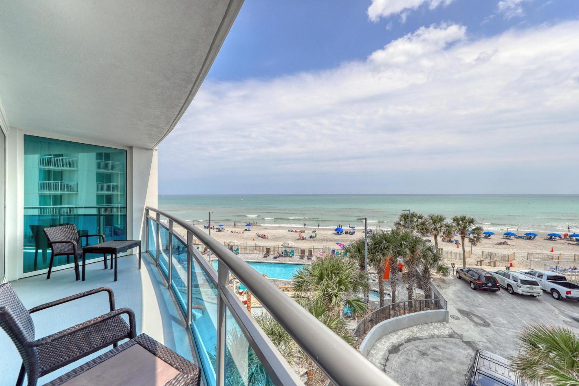 فيلا 107 S Ocean Blvd, 0308 - Ocean Front Sleeps 6 شاطئ ميرتل المظهر الخارجي الصورة