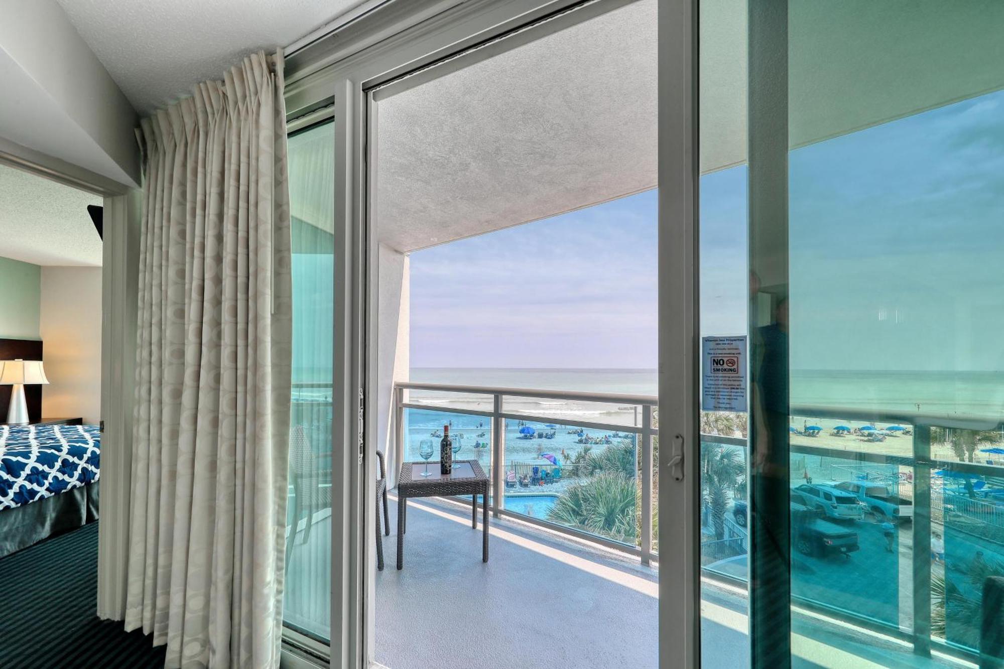فيلا 107 S Ocean Blvd, 0308 - Ocean Front Sleeps 6 شاطئ ميرتل المظهر الخارجي الصورة