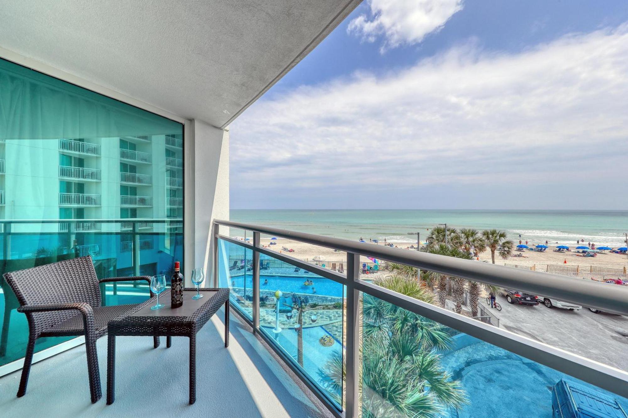 فيلا 107 S Ocean Blvd, 0308 - Ocean Front Sleeps 6 شاطئ ميرتل المظهر الخارجي الصورة