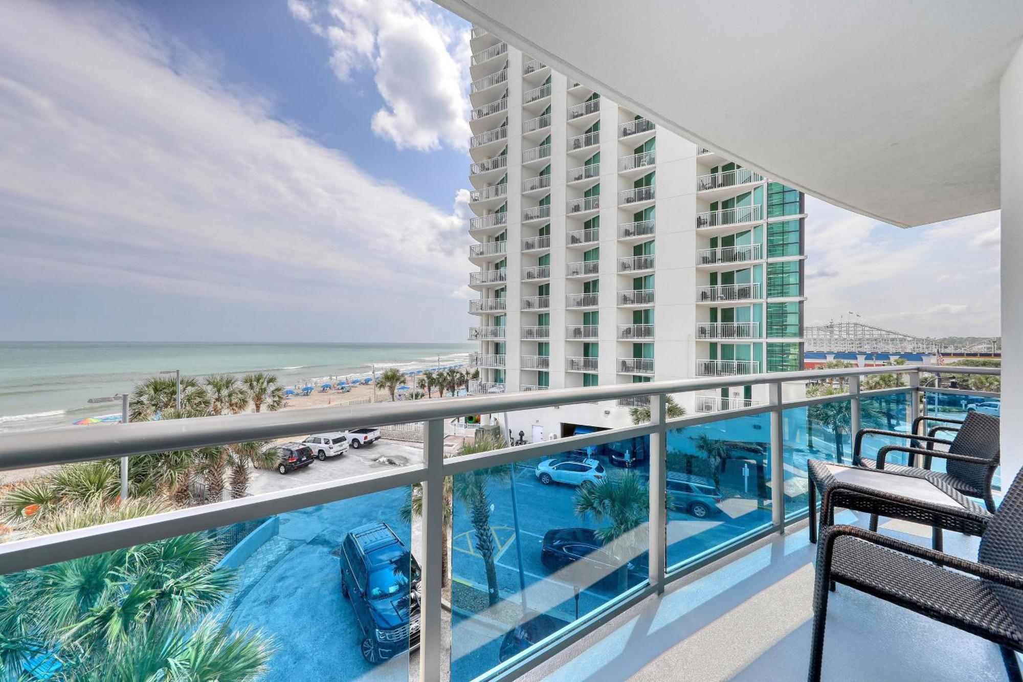 فيلا 107 S Ocean Blvd, 0308 - Ocean Front Sleeps 6 شاطئ ميرتل المظهر الخارجي الصورة