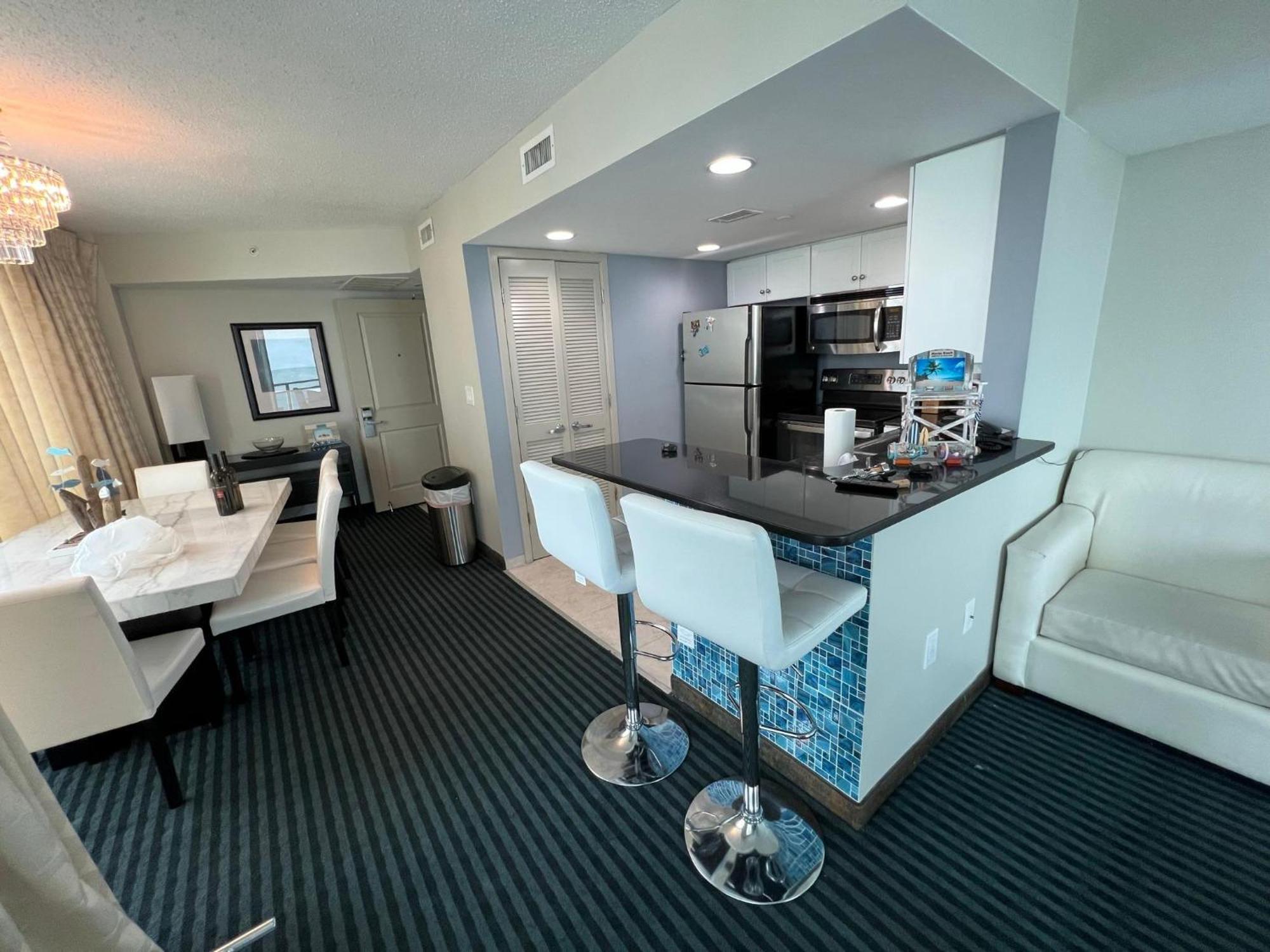 فيلا 107 S Ocean Blvd, 0308 - Ocean Front Sleeps 6 شاطئ ميرتل المظهر الخارجي الصورة