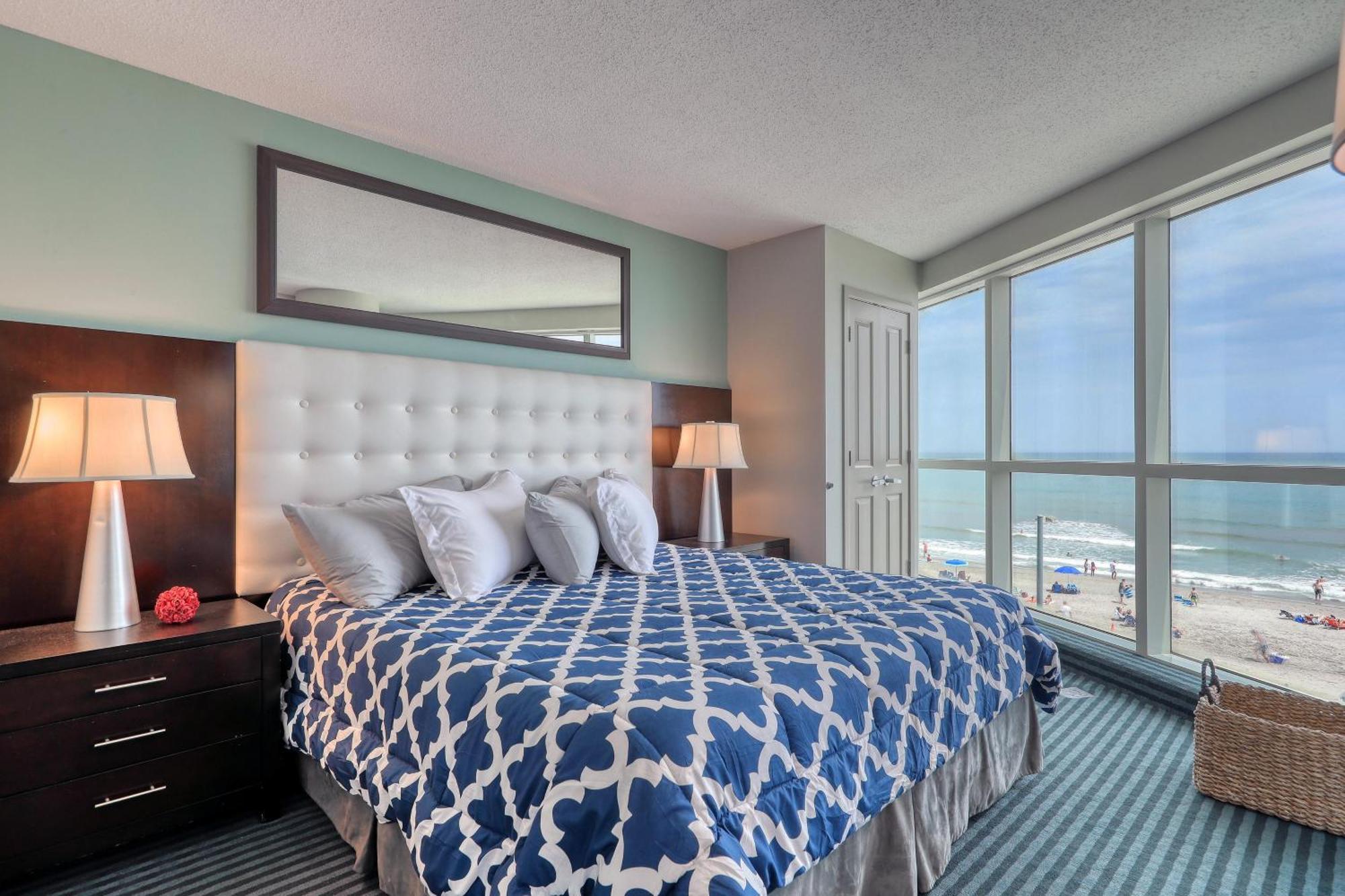 فيلا 107 S Ocean Blvd, 0308 - Ocean Front Sleeps 6 شاطئ ميرتل المظهر الخارجي الصورة