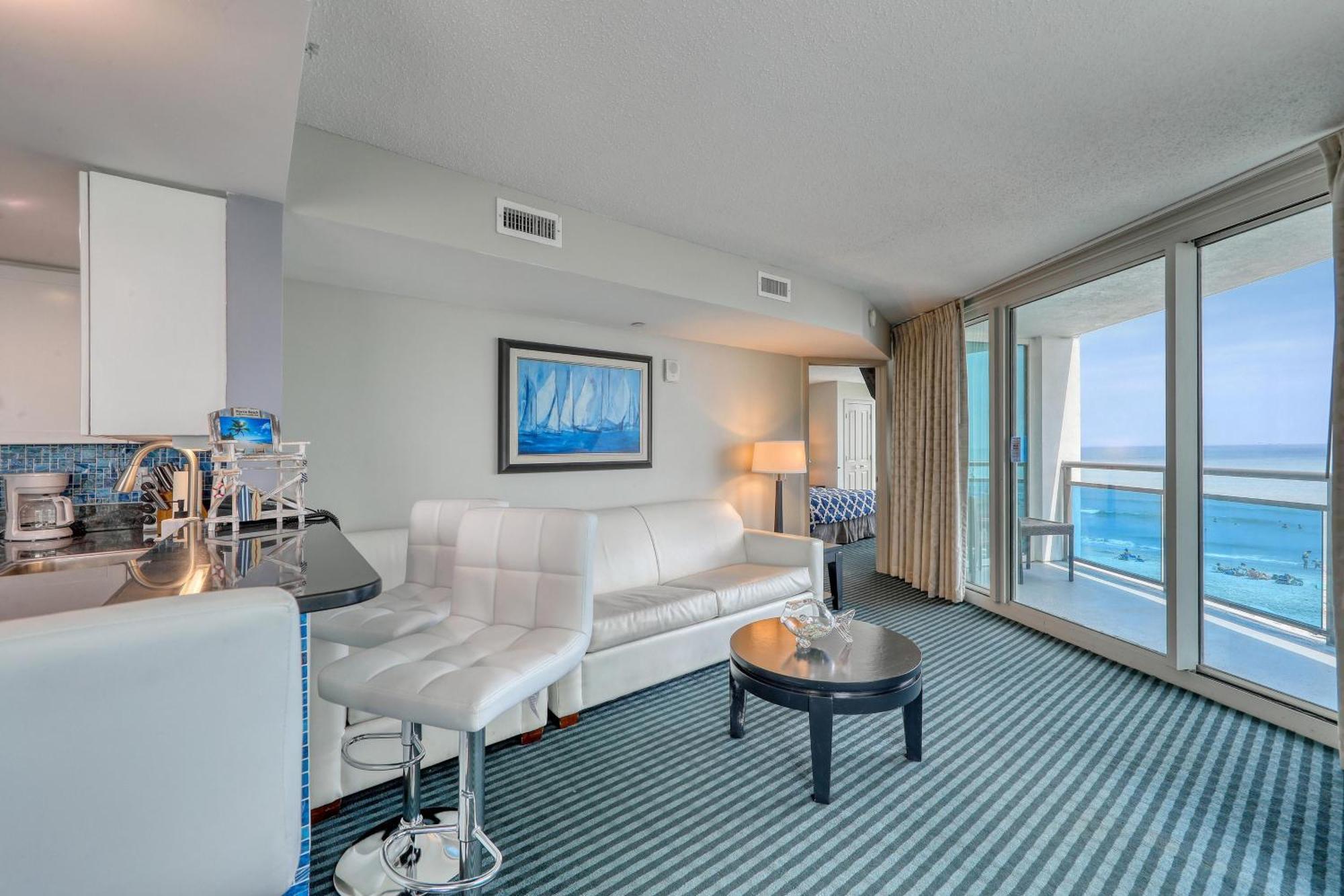 فيلا 107 S Ocean Blvd, 0308 - Ocean Front Sleeps 6 شاطئ ميرتل المظهر الخارجي الصورة