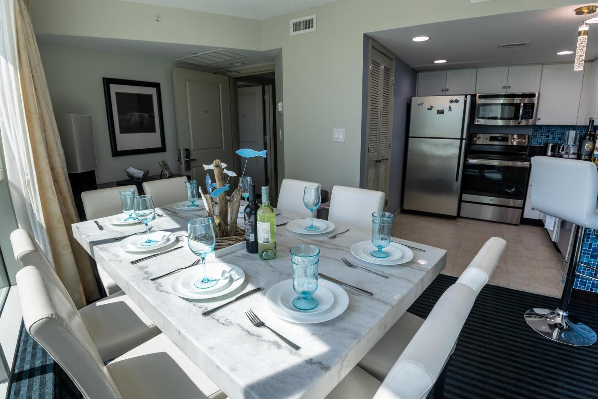 فيلا 107 S Ocean Blvd, 0308 - Ocean Front Sleeps 6 شاطئ ميرتل المظهر الخارجي الصورة